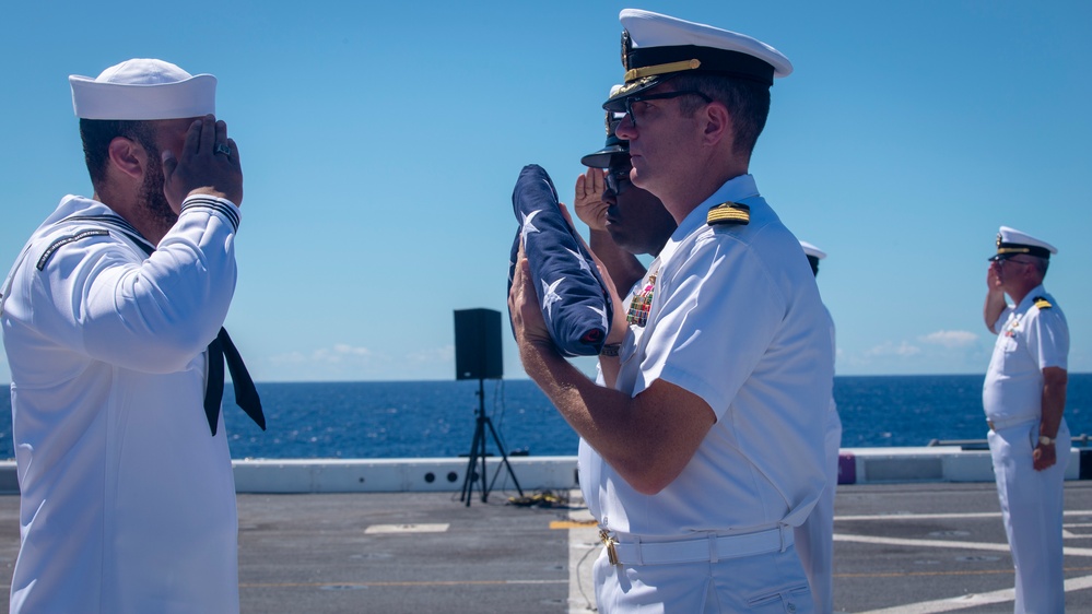 11th MEU Burial at Sea aboard USS JPM