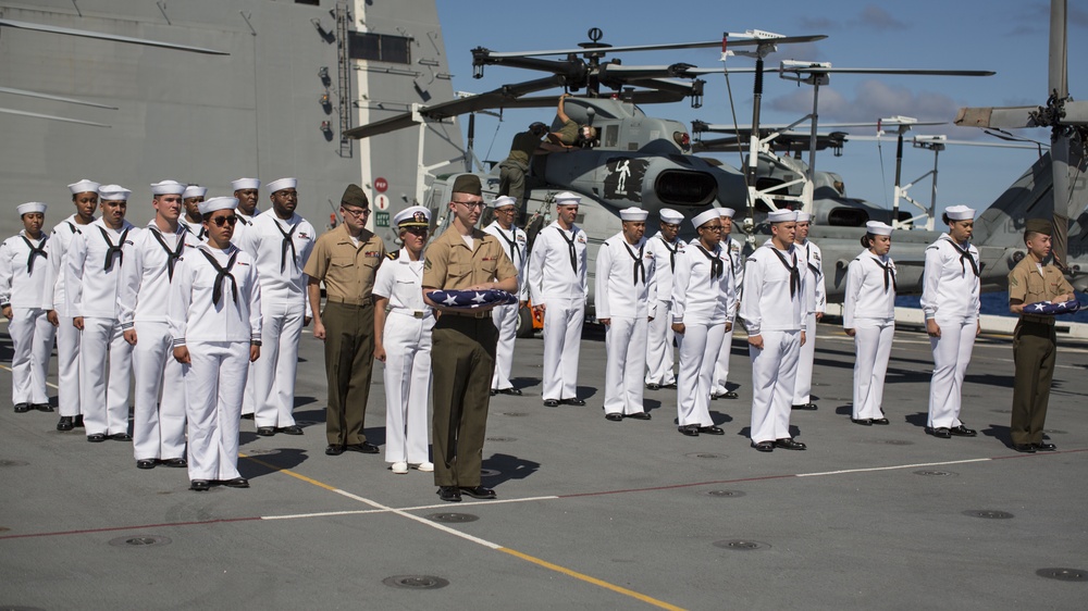 11th MEU Burial at Sea aboard USS JPM