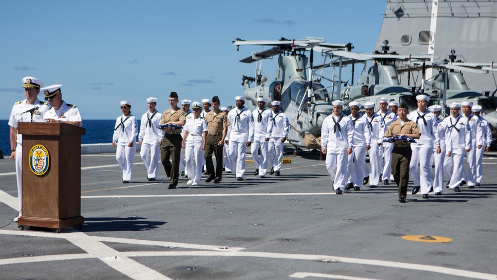 11th MEU Burial at Sea aboard USS JPM