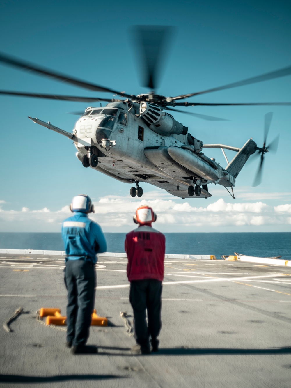 11th MEU CH-53 Flight Ops Aboard USS JPM