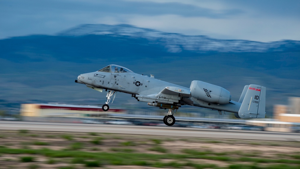 Navy Super Hornets Take Flight with Idaho Air National Guard A-10s