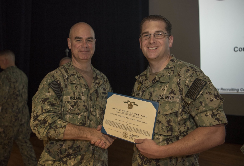 Commander, Navy Recruiting Command Goes to Little Rock, Arkansas for an all hands call