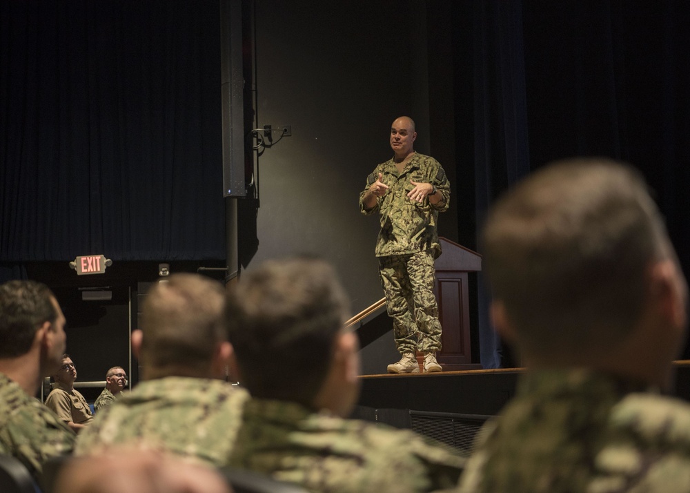 Commander, Navy Recruiting Command Goes to Little Rock, Arkansas for an all hands call