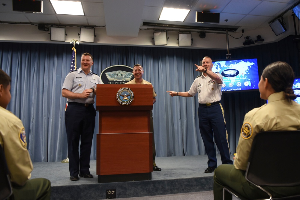 Senior Enlisted Advisor to Chairman, Indo-Pacific Command Speak to CBP Explorers, Agents