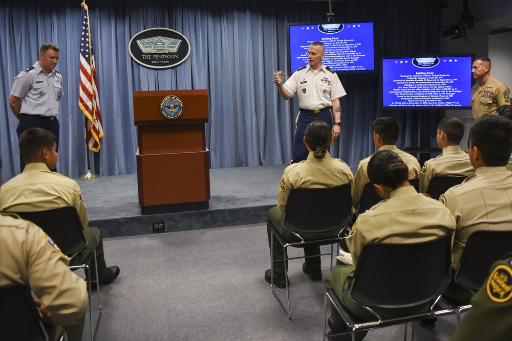 Senior Enlisted Advisor to Chairman, Indo-Pacific Command Speak to CBP Explorers, Agents