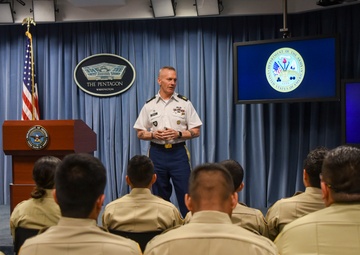 Senior Enlisted Advisor to Chairman, Indo-Pacific Command Speak to CBP Explorers, Agents
