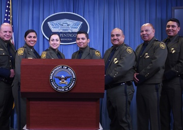 Senior Enlisted Advisor to Chairman, Indo-Pacific Command Speak to CBP Explorers, Agents