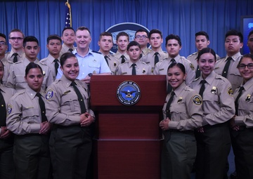 Senior Enlisted Advisor to Chairman, Indo-Pacific Command Speak to CBP Explorers, Agents