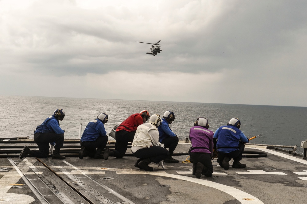 USS Antietam Conducts Flight Ops