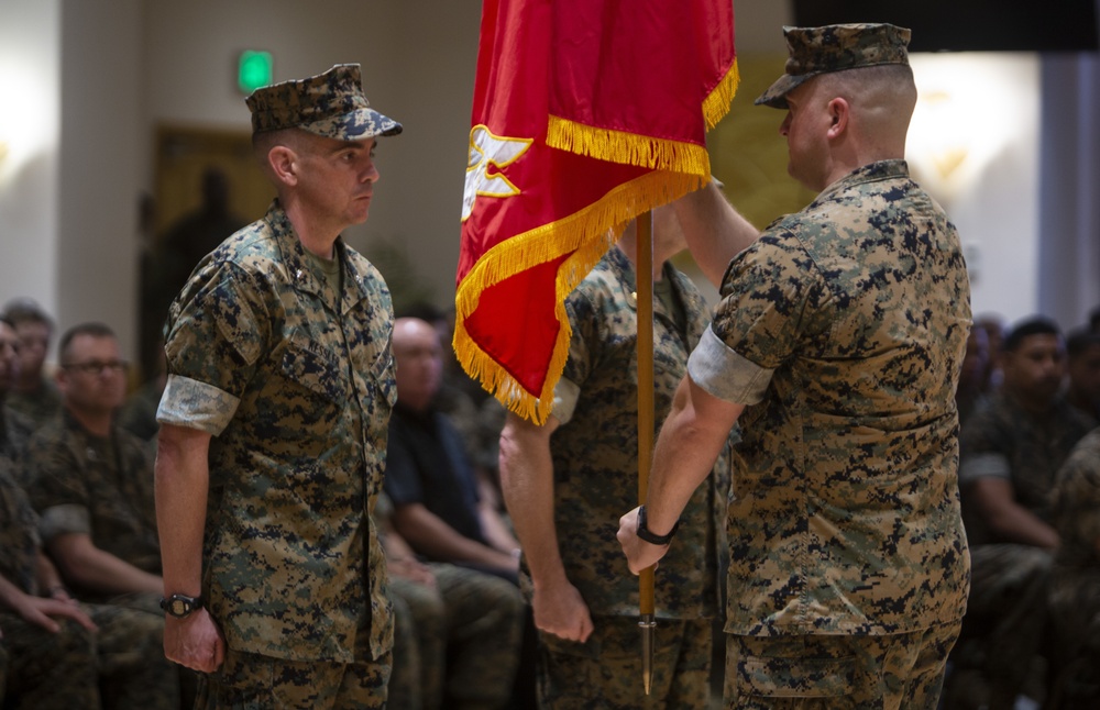 III MEF Support Battalion holds its first change of command ceremony