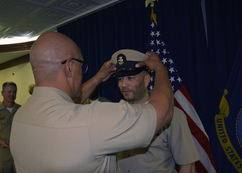 CNE-CNA/C6F Pins Two New Master Chiefs