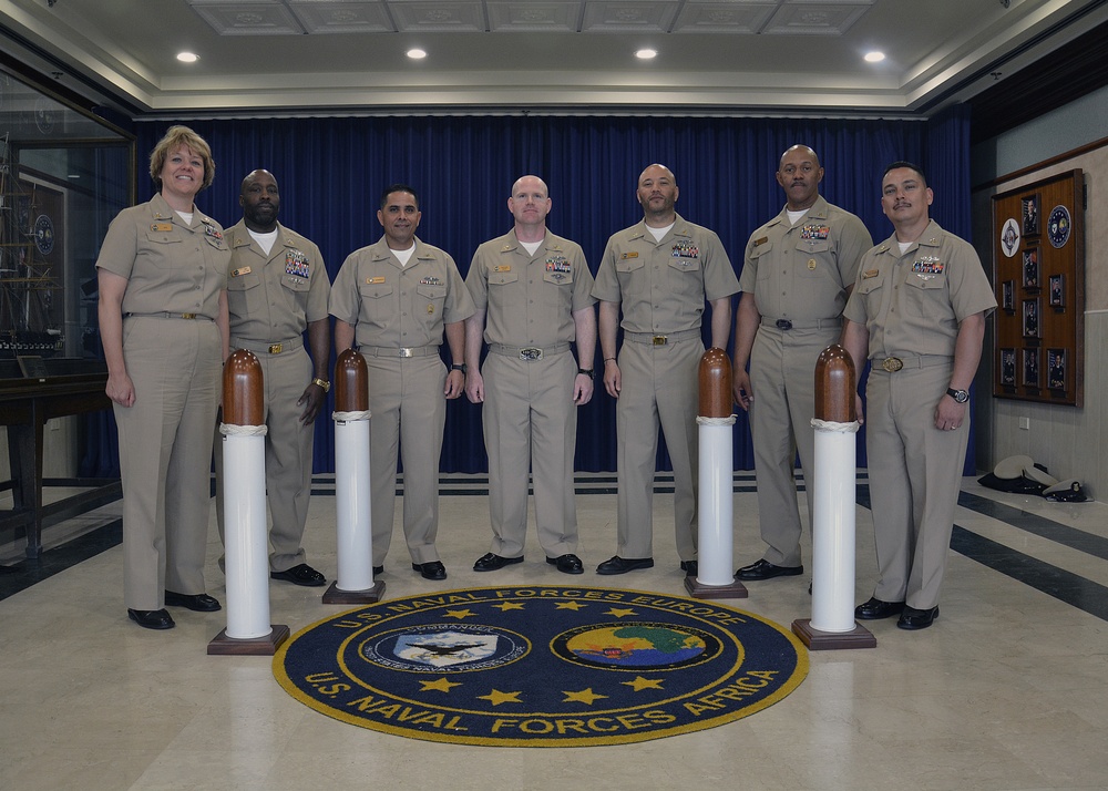 CNE-CNA/C6F Pins Two New Master Chiefs