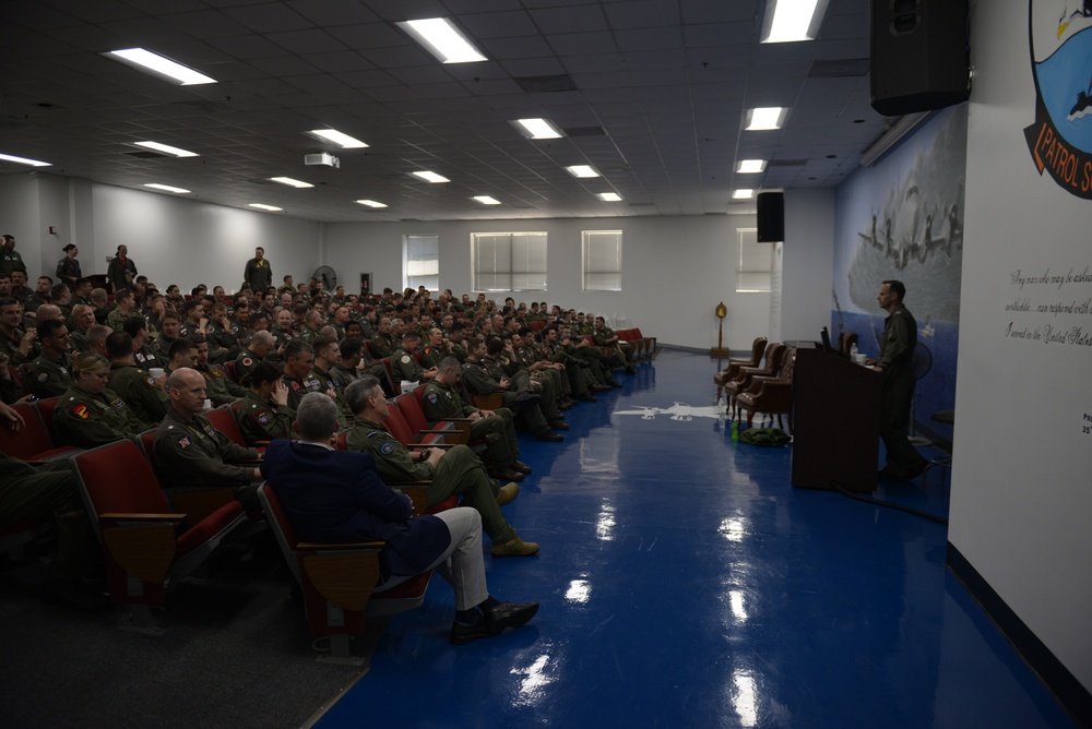 Flag Panel with all NAS Jacksonville Officers