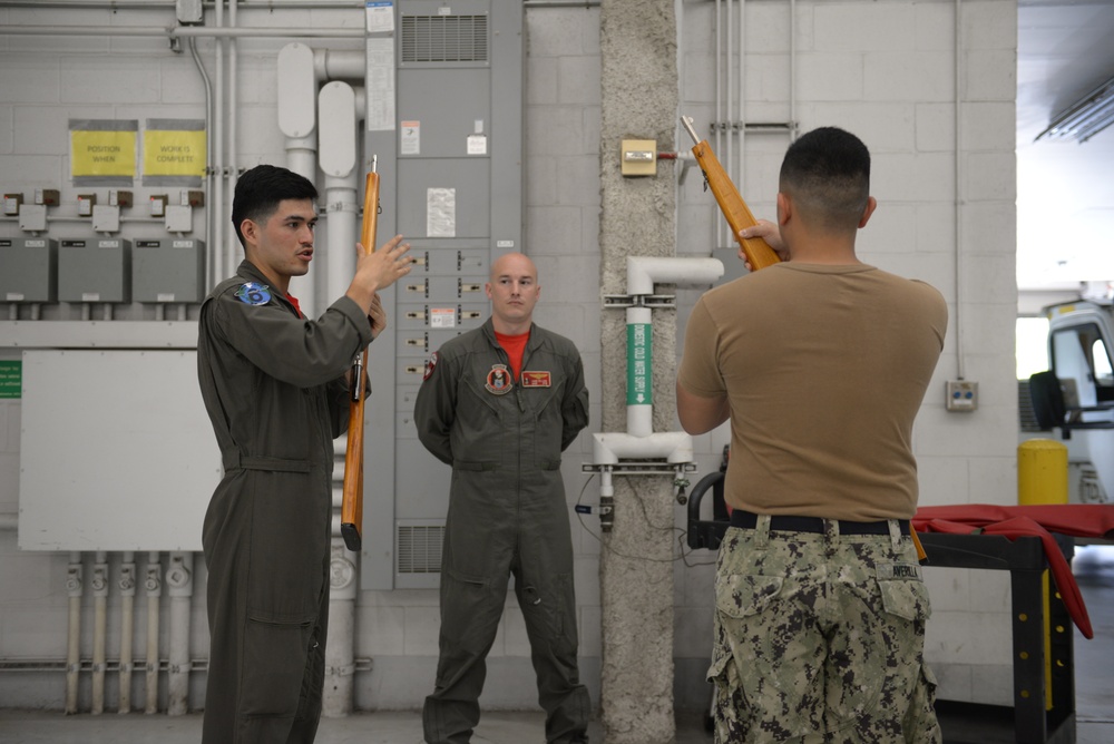 Color Guard training