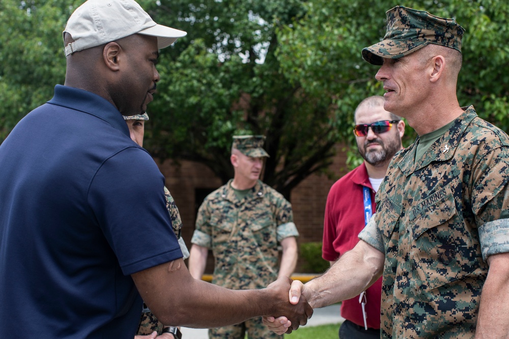 Deputy Assistant Secretary of the Navy visits Marine Corps Combat Service Support schools