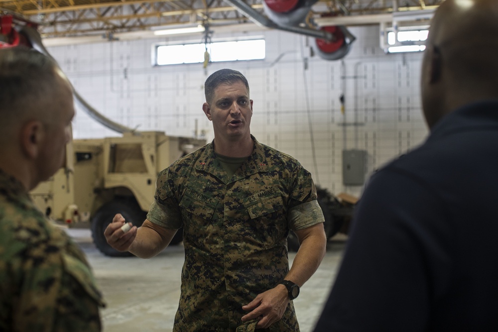 Deputy Assistant Secretary of the Navy visits Marine Corps Combat Service Support schools