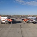 Fleet of T-44 Pegasus sit on the NAS Corpus Christi flightline