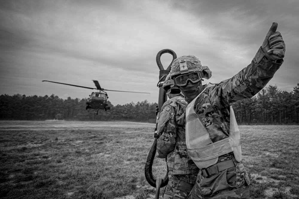 250th Brigade Support Battalion sling load training