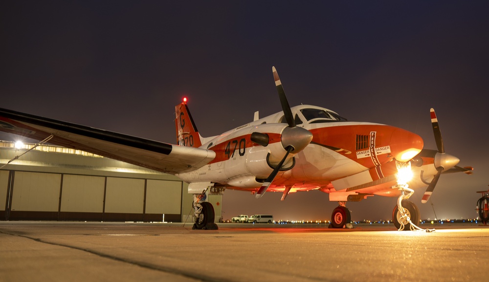 T-44C Pegasus parked in front of VT-35