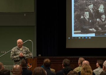 RAF Croughton hears the story of a Holocaust Survivor