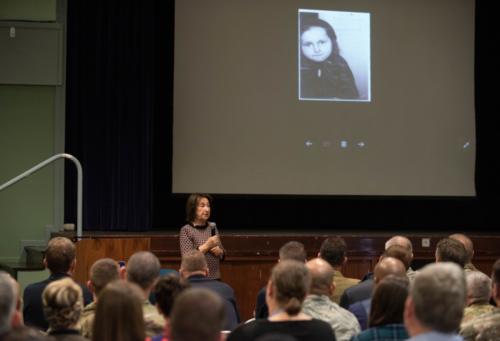 RAF Croughton hears the story of a Holocaust Survivor