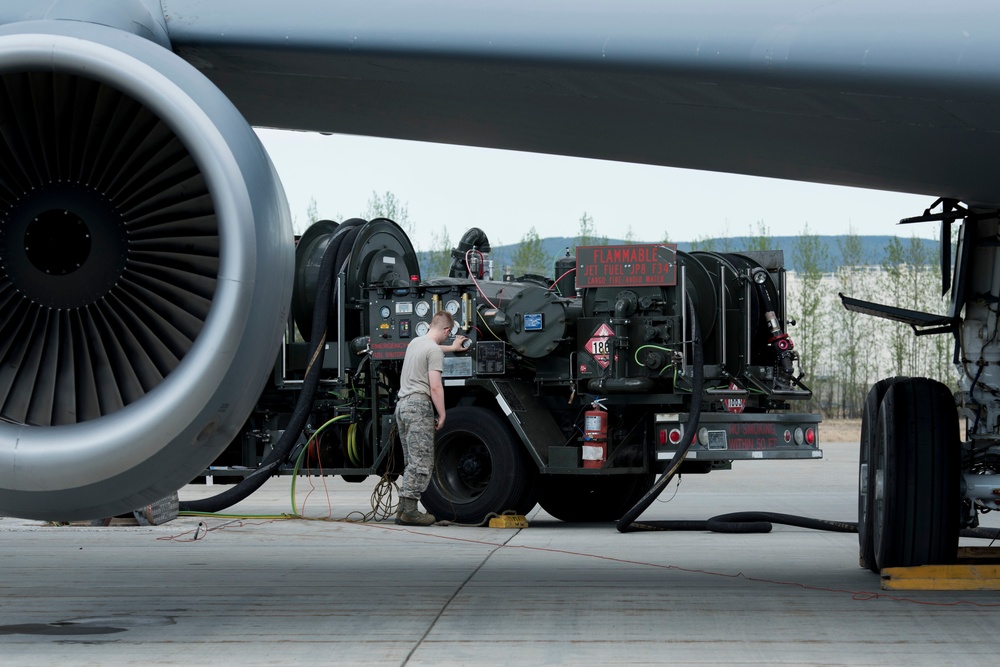 909th Air Refueling Squadron prepares for takeoff