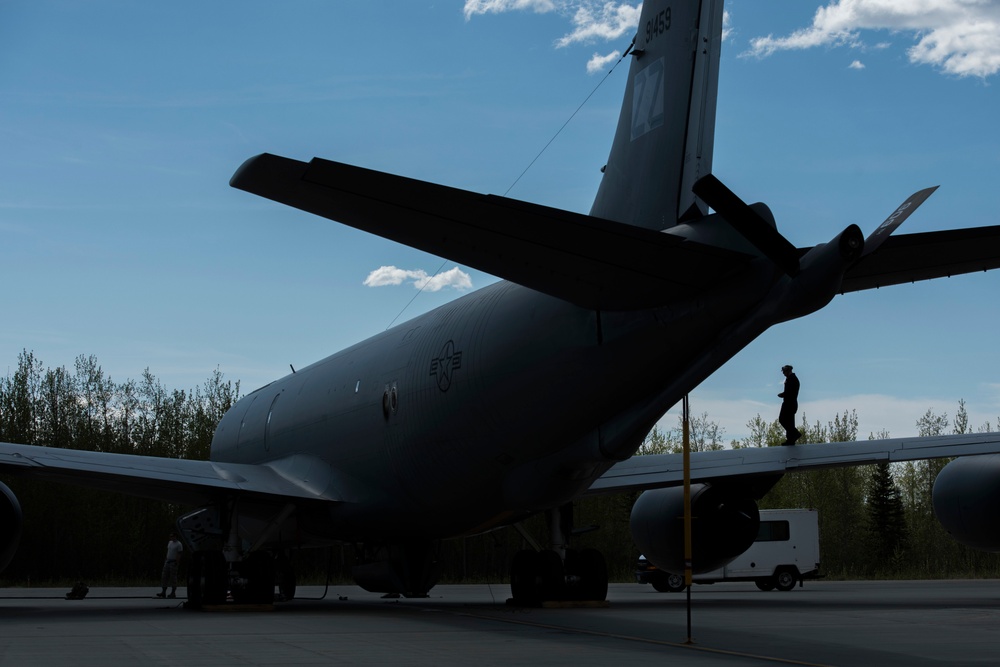 909th Air Refueling Squadron prepares for takeoff