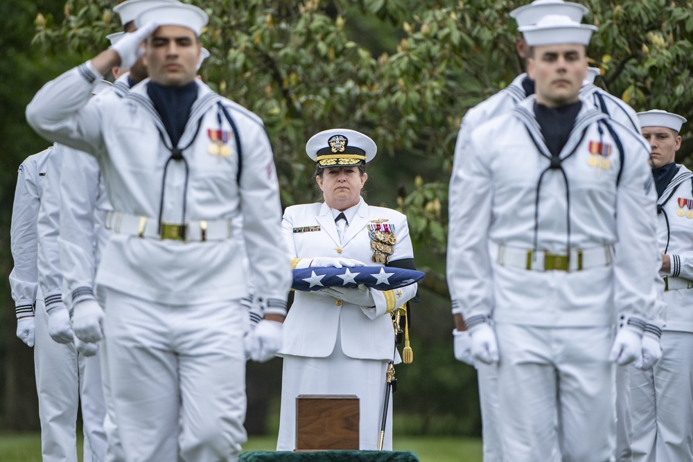 Military Funeral Honors with Funeral Escort for Petty Officer 2nd Class Michael Brodsky in Section 60 of Arlington National Cemetery