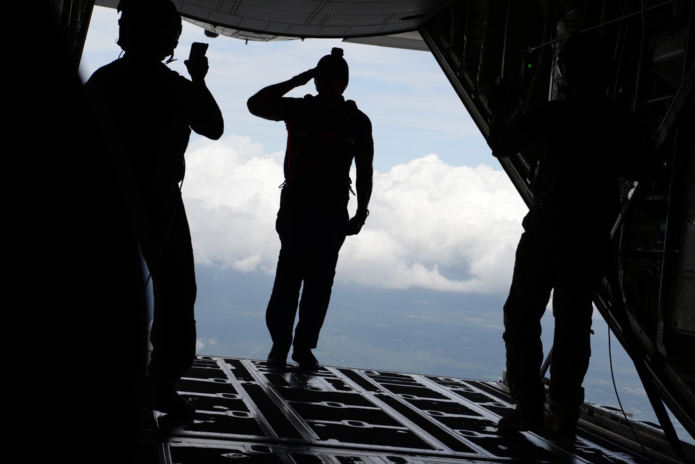 Black Dagger Salutes Before Jump