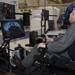 Student naval aviator from the Rangers of VT-28 using a virtual reality training device