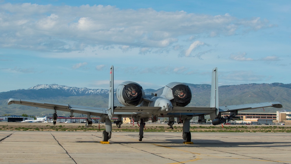 Navy Super Hornets Take Flight with Idaho Air National Guard A-10s