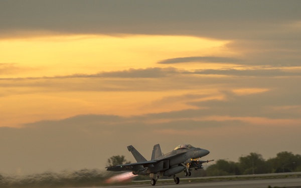Navy Super Hornets Take Flight with Idaho Air National Guard A-10s