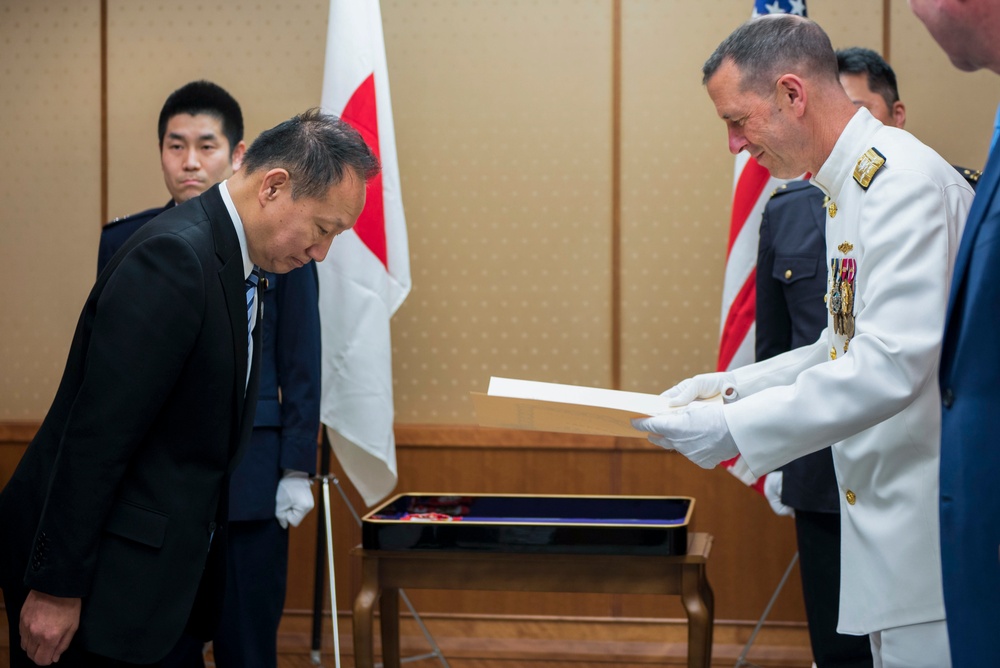 CNO Visits Japan, Receives Grand Cordon of the Order of the Rising Sun