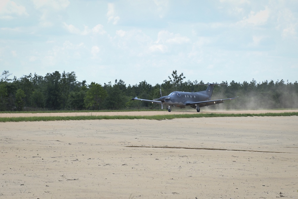 First Air Commando from 1st SOW lands on newly constructed air strip Broadway LZ