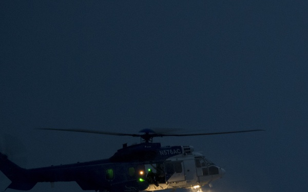 STTS helocasts into the night
