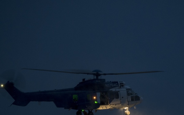 STTS helocasts into the night