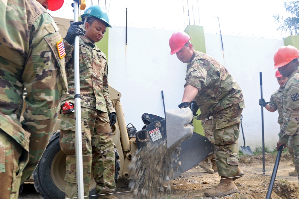 U.S. Army Reserve engineers make progress on construction projects during first rotation of Beyond the Horizon 2019