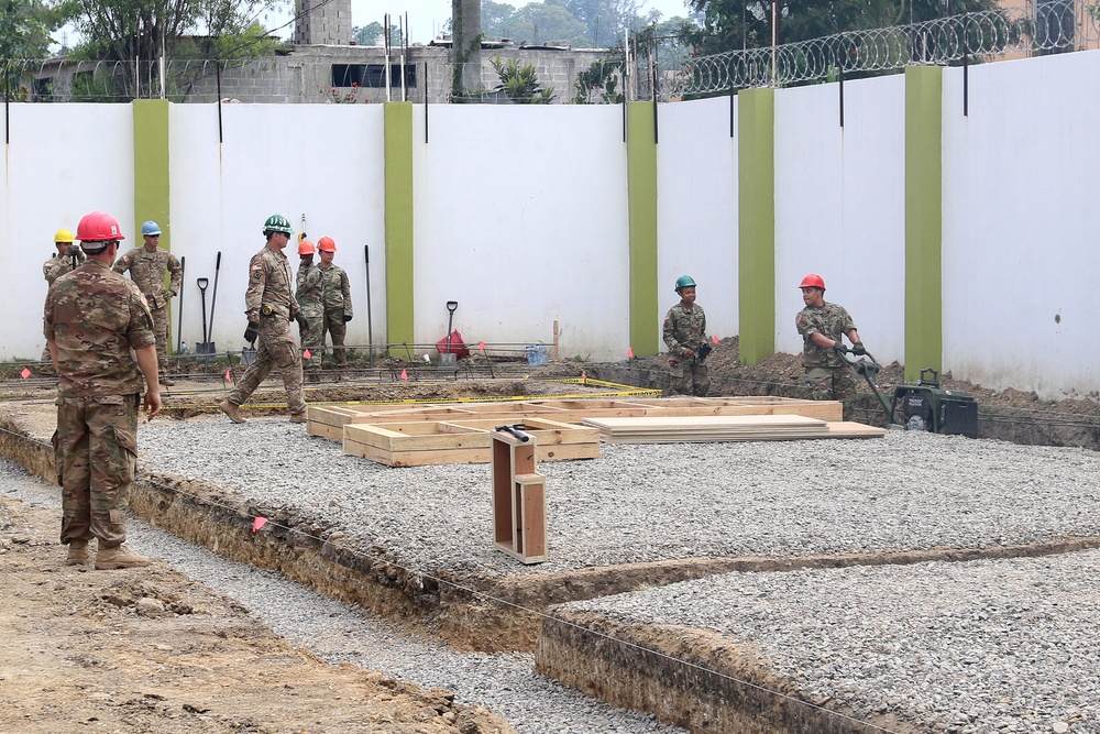 U.S. Army Reserve engineers make progress on construction projects during first rotation of Beyond the Horizon 2019