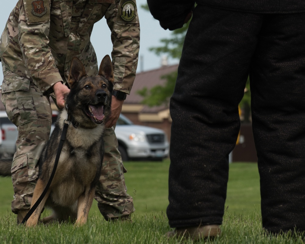 The 509th SFS conducts National Police Week demonstrations