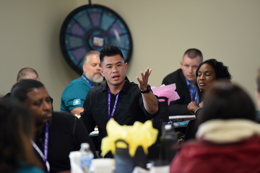 Soldiers and Civilians from across the country engage in ’Stand For Life’ suicide prevention training