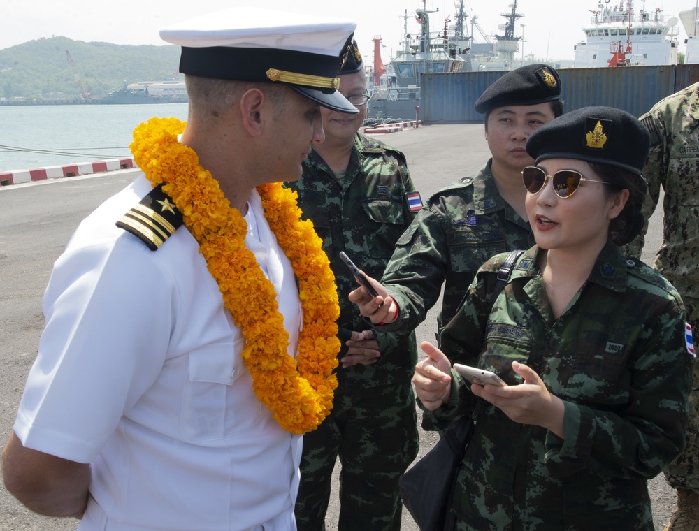 Final Mission Stop for Pacific Partnership 2019 Thailand: USNS Fall River Arrival