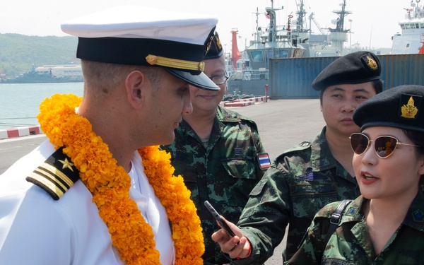 Final Mission Stop for Pacific Partnership 2019 Thailand: USNS Fall River Arrival