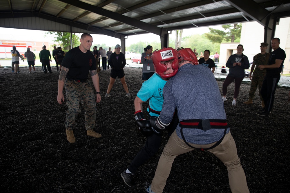 Marines teach martial arts during coaches workshop