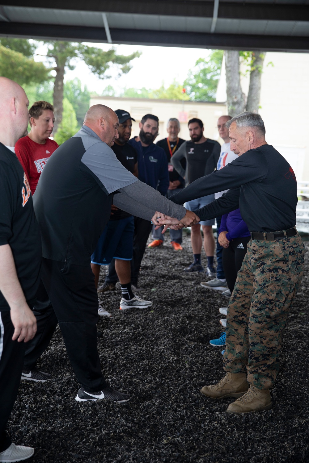 Marines teach martial arts during coaches workshop