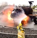 Hawaii Army National Guard fire fighters conduct aircraft training