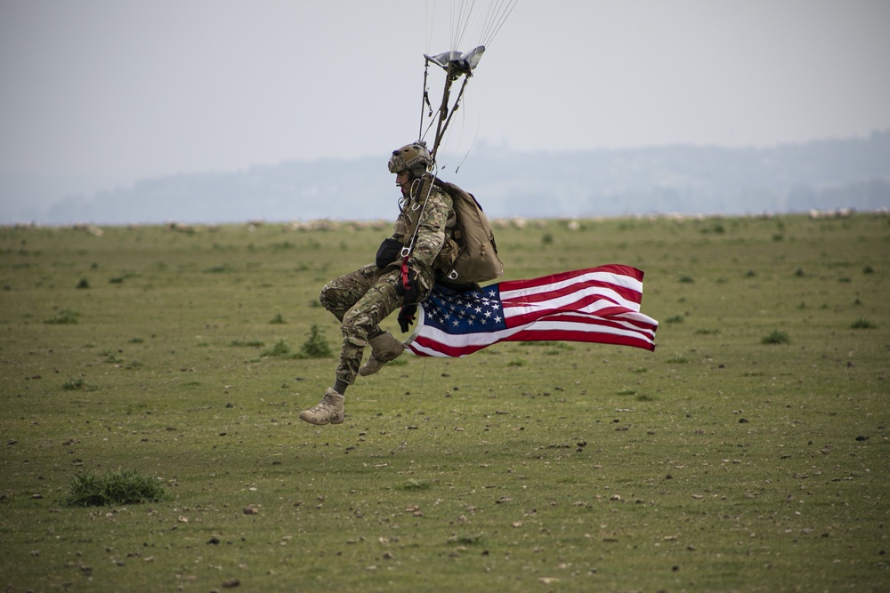 10th SFG(A) conduct airborne operation near island of Mont Saint Michel