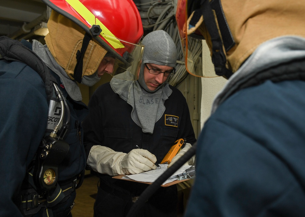 Nimitz Sailors Participate in a GQ Drill