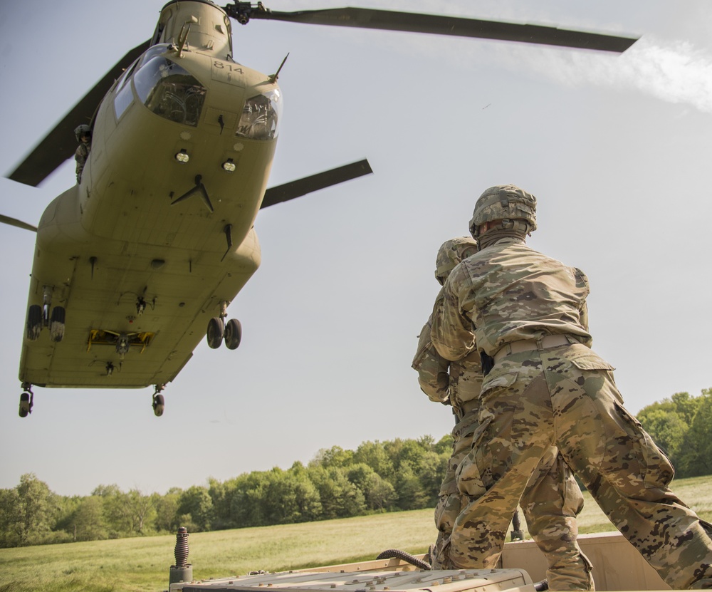 Ohio Army National Guard conducts sling load operations