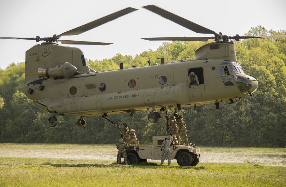 Ohio Army National Guard conducts sling load operations