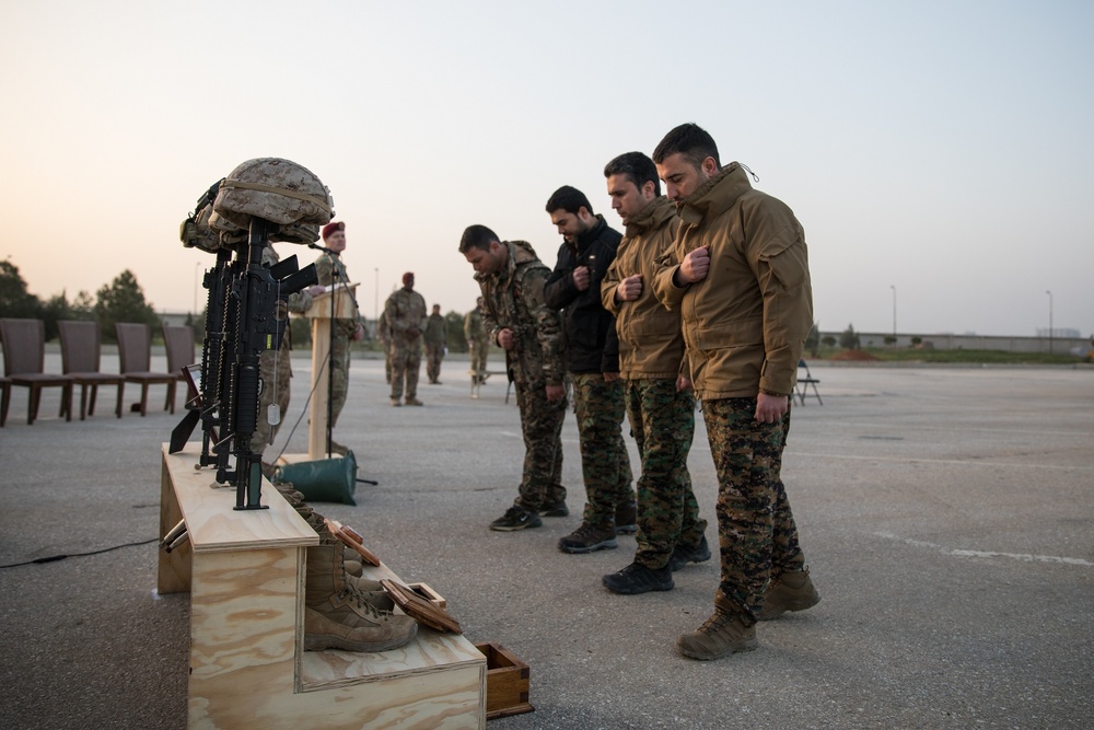 Coalition Forces Honor The Fallen